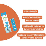 Glo Pals - Kostki sensoryczne świecące w wodzie Ciasteczkowy Potwór - zabawka kąpielowa