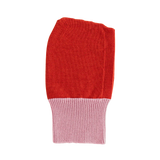 HVID - Kominiarka z wełny merino Eddy, cotton candy / red