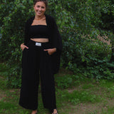 Casa Manta - Spodnie Ginkgo, black