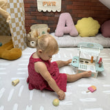 OLYA Kids - Mata piankowa puzzle, stripe earth