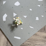 OLYA Kids - Mata piankowa puzzle, terrazzo sage