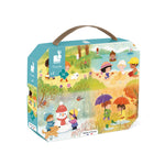 Janod - Puzzle w walizce Pory roku 36 elementów 4+