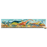 Janod - Puzzle panoramiczne w walizce Dinozaury 100 elementów 6+