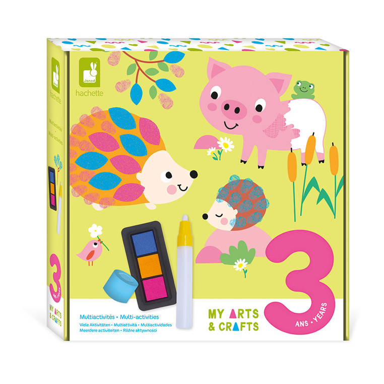 Janod - Multizestaw kreatywny 3-latka My arts & crafts 3+
