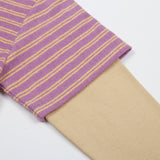 Jelly Mallow - T-Shirt Joyful Stripe Layered, fioletowy
