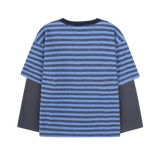 Jelly Mallow - T-Shirt Joyful Stripe Layered, niebieski