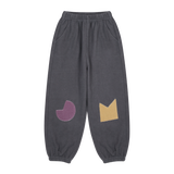 Jelly Mallow - Spodnie Color-Block Washed Aladdin Pants