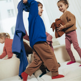 Gang Tales - Spodnie balloon player, kobaltowy haft