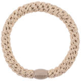 KKNEKKI - Gumka do włosów, Beige Glitter
