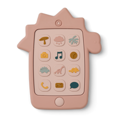 Liewood - Silikonowy gryzak telefon Thomas Dino rose