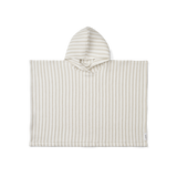 Liewood - Ponczo plażowe Paco stripes Crisp white / Sandy