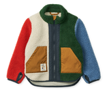 Liewood - Kurtka polarowa Noam, garden green multi mix