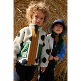 Liewood - Kurtka polarowa Noam, garden green multi mix
