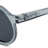 Liewood - Okulary przeciwsłoneczne Darla Whale Blue transparent (4-10 lat)