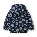 Liewood - Ponadczasowa kurtka puchowa z kapturem Adelina, letters / classic navy