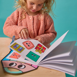 OMY - Montessori Książeczka z naklejkami, figury i kształty