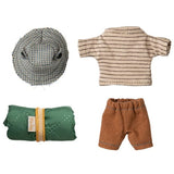 Maileg - Myszka wędrowna starszy brat ze śpiworkiem