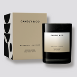 Candly&Co - Świeca zapachowa No.1 Geranium/Kadzidło