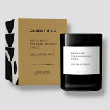 Candly&Co - Świeca zapachowa No.2 Rum/Rozmaryn, Never make the same mistake twice