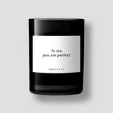 Candly&Co  - Świeca zapachowa No.8 Kwiat Lotosu/Piżmo, To me, you are perfect