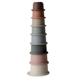 Mushie - Piramidka sensoryczna z kubeczków Stacking Cups Original