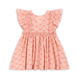 Konges Slojd - Sukienka Ava Bow Lacy pink