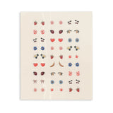 Konges Slojd - Naklejane kolczyki dla dzieci, multi