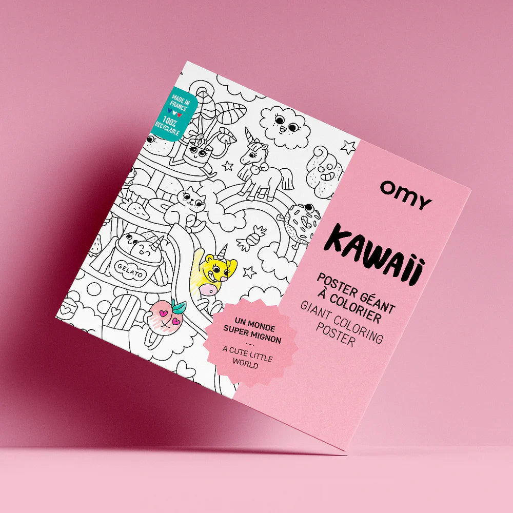 OMY - Kolorowanka 100x70cm - Kawaii
