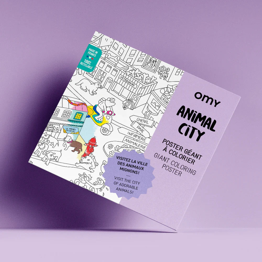 OMY - Kolorowanka 100x70 - Świat zwierząt