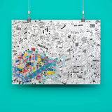 OMY - Gigantyczna kolorowanka 100x70 - Surf&Skate