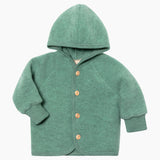 Engel Natur - Kurtka z delikatnej wełny merino, jade mélange