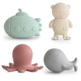 Mushie - Zestaw do kąpieli Sealife 4-pack
