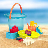B. Toys - Duże wiaderko z akcesoriami do piasku Shore Thing, niebieskie