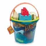 B. Toys - Duże wiaderko z akcesoriami do piasku Shore Thing, niebieskie