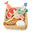 Tender Leaf Toys - Wiklinowy koszyk z rybami i owocami morza