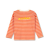 Wynken - Long Sleeve Pocket Tee Organic Cotton Sunglow / Ecru