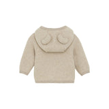 HUTTEliHUT - Kurtka z uszkami, wełna merino, Camel Melange
