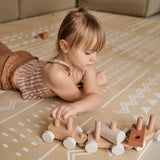 OLYA Kids - Mata piankowa puzzle, boho sand