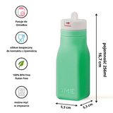 Omie - OmieBottle silikonowy bidon dla dzieci, Green