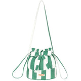 Tinycottons - Torba Emerald Stripes Bucket Bag