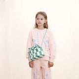 Tinycottons - Torba Emerald Stripes Bucket Bag