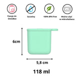 Omie - OmieDip - 2 szczelne pojemniczki, blue / mint
