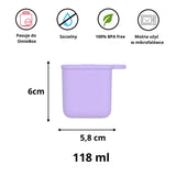 Omie - OmieDip - 2 szczelne pojemniczki, pink / purple