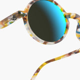 IZIPIZI - Okulary przeciwsłoneczne #G Blue Tortoise Mirror