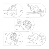 Little Dutch - Kolorowanka z farbami akwarelowymi, fairy garden