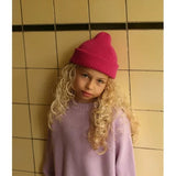 HVID - Czapka Beanie z wełny merino Fonzie, fuchsia