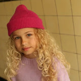 HVID - Czapka Beanie z wełny merino Fonzie, fuchsia