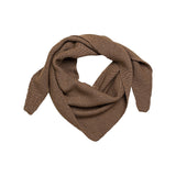 HVID - Trójkątna chusta / szal Josephina z wełny merino, mocha