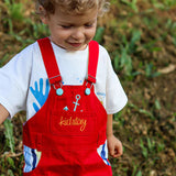 Kid Story - Krótkie ogrodniczki, marine stripes