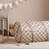Kid's Concept - Tunel do zabawy w kratkę, khaki